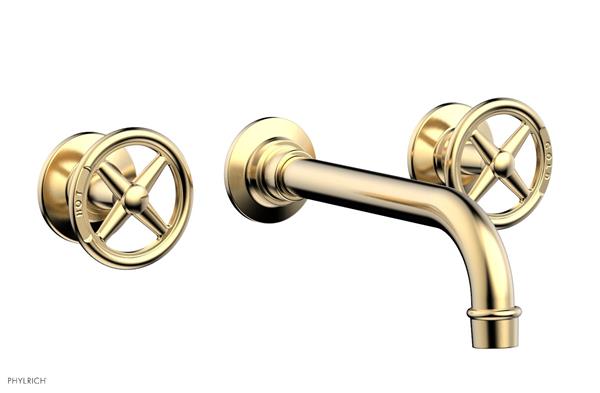 Phylrich - Works Wall Lavatory Faucet - Cross Handles