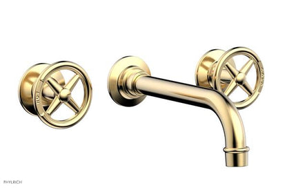 Phylrich - Works Wall Lavatory Faucet - Cross Handles