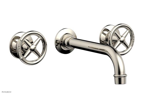 Phylrich - Works Wall Lavatory Faucet - Cross Handles
