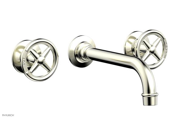 Phylrich - Works Wall Lavatory Faucet - Cross Handles