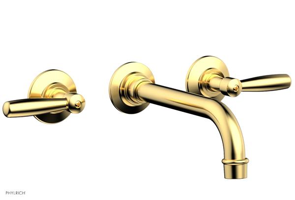 Phylrich - Works Wall Lavatory Faucet - Lever Handles