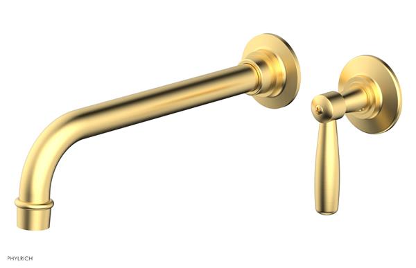 Phylrich - Works 10 Inch Single Handle Wall Lavatory Set - Lever Handle