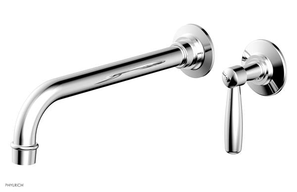 Phylrich - Works 10 Inch Single Handle Wall Lavatory Set - Lever Handle