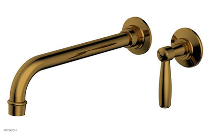 Phylrich - Works 10 Inch Single Handle Wall Lavatory Set - Lever Handle