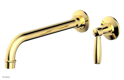 Phylrich - Works 10 Inch Single Handle Wall Lavatory Set - Lever Handle