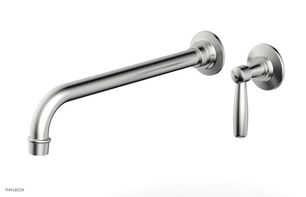 Phylrich - Works 12 Inch Single Handle Wall Lavatory Set - Lever Handle
