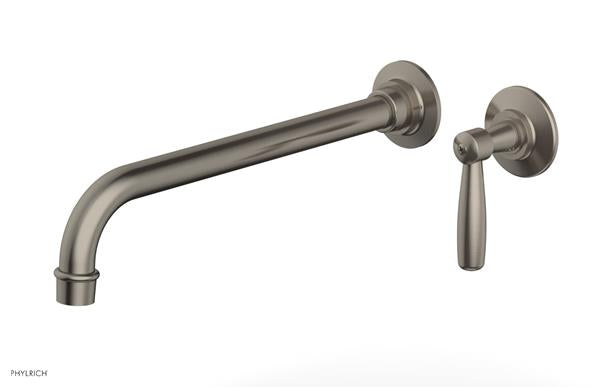 Phylrich - Works 12 Inch Single Handle Wall Lavatory Set - Lever Handle