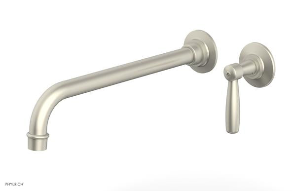 Phylrich - Works 12 Inch Single Handle Wall Lavatory Set - Lever Handle