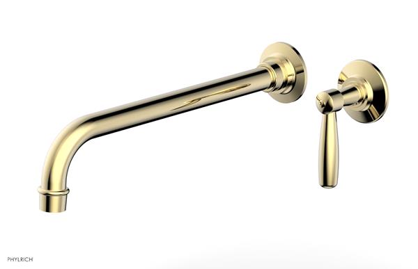 Phylrich - Works 12 Inch Single Handle Wall Lavatory Set - Lever Handle