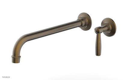 Phylrich - Works 12 Inch Single Handle Wall Lavatory Set - Lever Handle