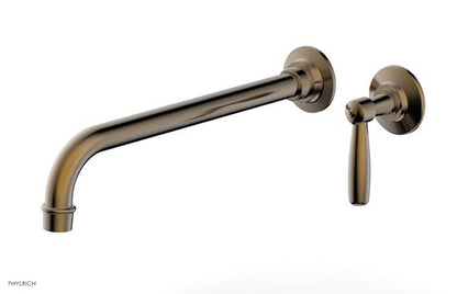 Phylrich - Works 12 Inch Single Handle Wall Lavatory Set - Lever Handle