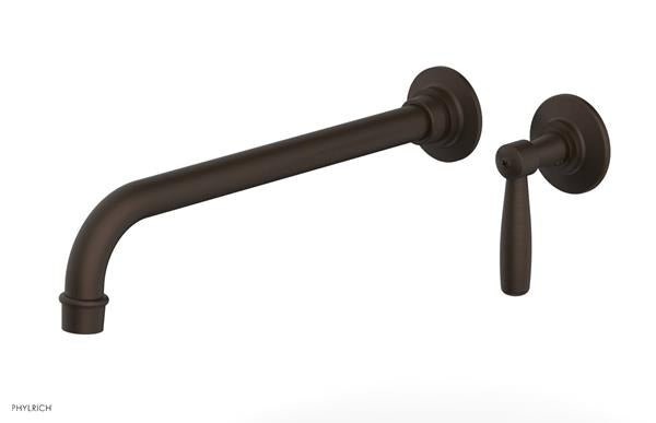 Phylrich - Works 12 Inch Single Handle Wall Lavatory Set - Lever Handle