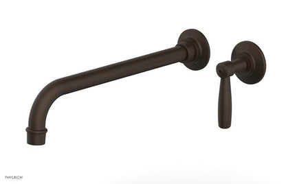 Phylrich - Works 12 Inch Single Handle Wall Lavatory Set - Lever Handle
