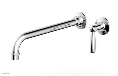 Phylrich - Works 12 Inch Single Handle Wall Lavatory Set - Lever Handle