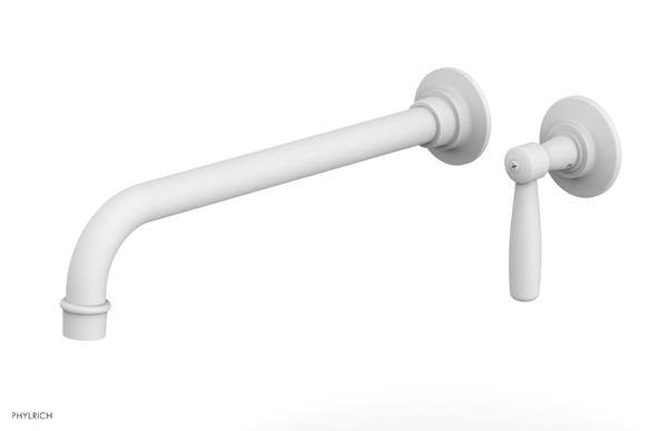 Phylrich - Works 12 Inch Single Handle Wall Lavatory Set - Lever Handle