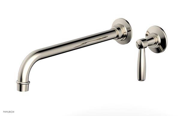 Phylrich - Works 12 Inch Single Handle Wall Lavatory Set - Lever Handle