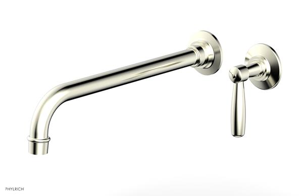 Phylrich - Works 12 Inch Single Handle Wall Lavatory Set - Lever Handle