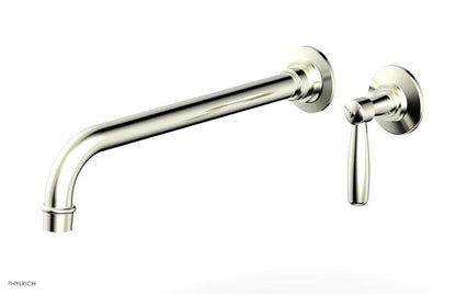 Phylrich - Works 12 Inch Single Handle Wall Lavatory Set - Lever Handle
