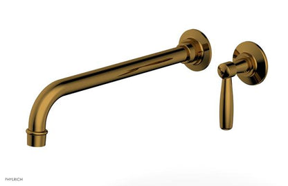 Phylrich - Works 12 Inch Single Handle Wall Lavatory Set - Lever Handle