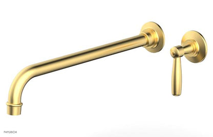 Phylrich - Works 14 Inch Single Handle Wall Lavatory Set - Lever Handle