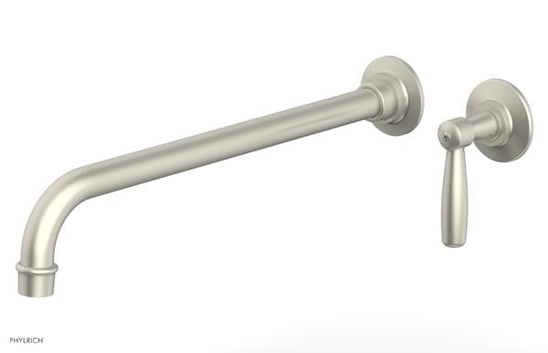 Phylrich - Works 14 Inch Single Handle Wall Lavatory Set - Lever Handle