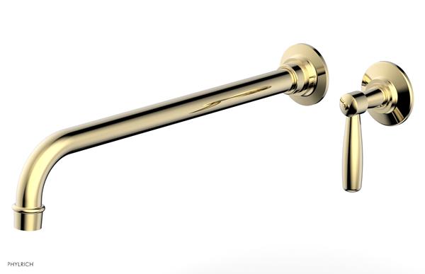 Phylrich - Works 14 Inch Single Handle Wall Lavatory Set - Lever Handle