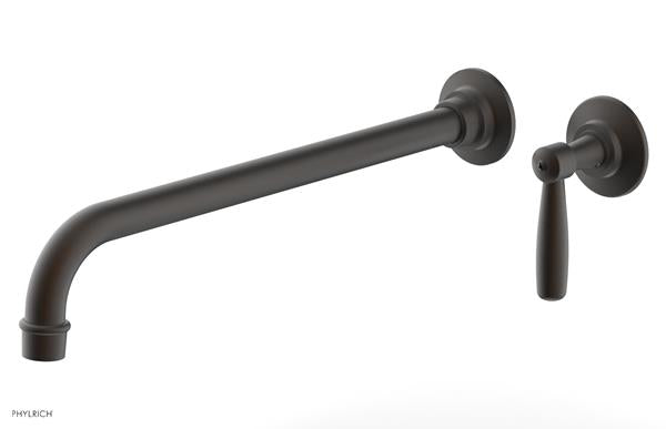 Phylrich - Works 14 Inch Single Handle Wall Lavatory Set - Lever Handle