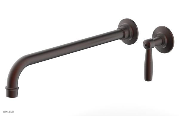Phylrich - Works 14 Inch Single Handle Wall Lavatory Set - Lever Handle