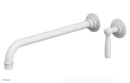 Phylrich - Works 14 Inch Single Handle Wall Lavatory Set - Lever Handle