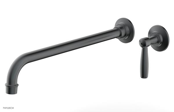 Phylrich - Works 14 Inch Single Handle Wall Lavatory Set - Lever Handle