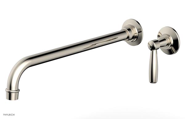 Phylrich - Works 14 Inch Single Handle Wall Lavatory Set - Lever Handle