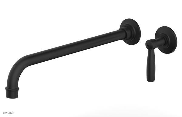 Phylrich - Works 14 Inch Single Handle Wall Lavatory Set - Lever Handle