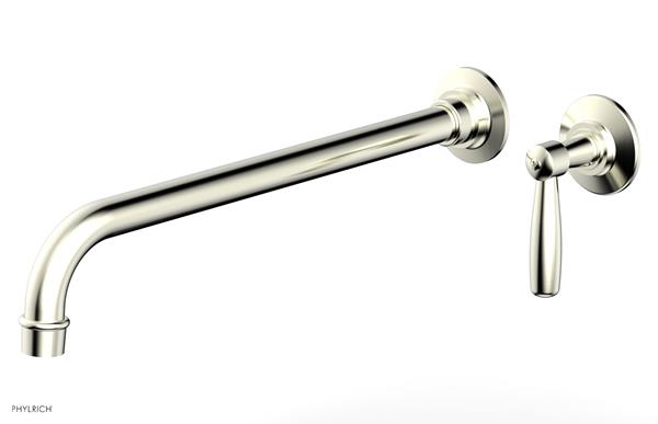 Phylrich - Works 14 Inch Single Handle Wall Lavatory Set - Lever Handle