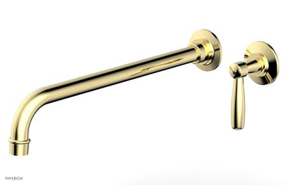 Phylrich - Works 14 Inch Single Handle Wall Lavatory Set - Lever Handle