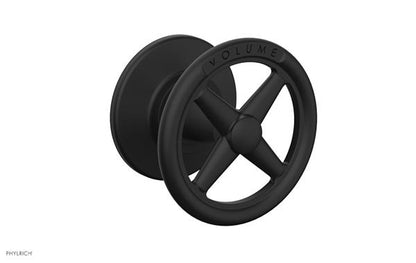 Phylrich - Works Volume Control/Diverter Trim - Cross Handle - Volume Engraved