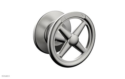Phylrich - Works Volume Control/Diverter Trim - Cross Handle - Diverter Engraved