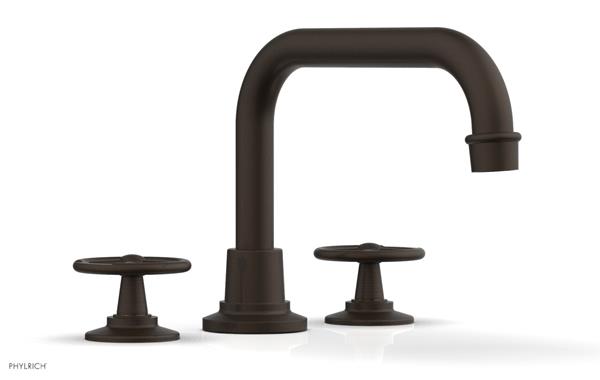 Phylrich - Works Deck Tub Set High Spout - Cross Handles