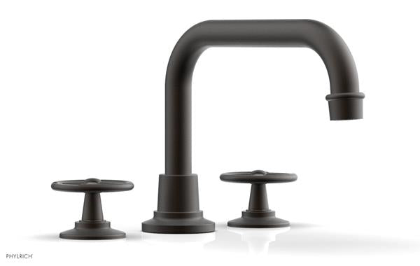 Phylrich - Works Deck Tub Set High Spout - Cross Handles