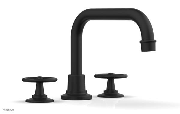 Phylrich - Works Deck Tub Set High Spout - Cross Handles