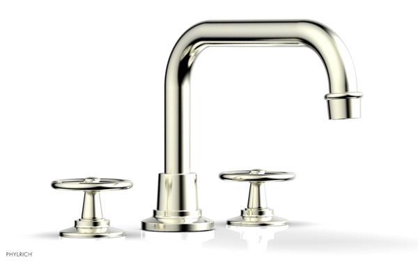 Phylrich - Works Deck Tub Set High Spout - Cross Handles