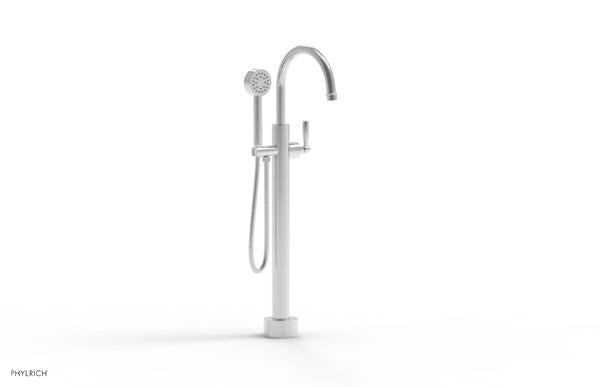Phylrich - Works Low Floor Mounted Tub Filler with Hand Shower - Lever Handle