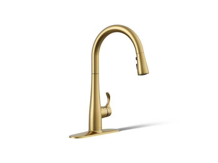 Kohler - Simplice Touchless Pull-Down Kitchen Sink Faucet With Three-Function Sprayhead