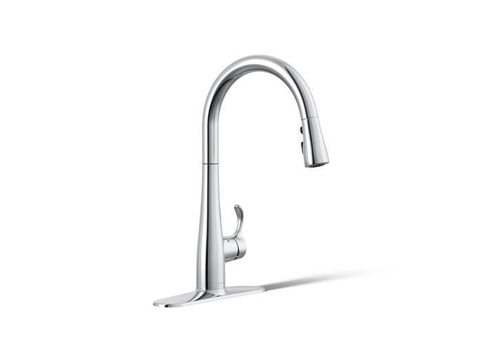 Kohler - Simplice Touchless Pull-Down Kitchen Sink Faucet With Three-Function Sprayhead