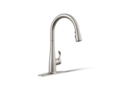 Kohler - Simplice Touchless Pull-Down Kitchen Sink Faucet With Three-Function Sprayhead