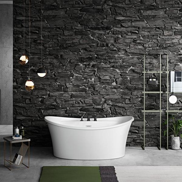 Maidstone - Conway II Acrylic Contemporary Double Slipper Freestanding Tub