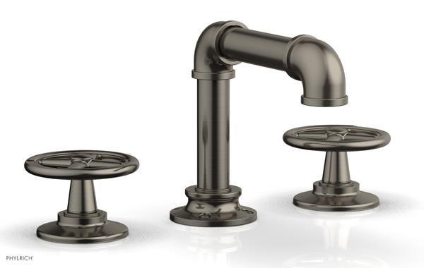 Phylrich - Works II Widespread Faucet Low Spout - Cross Handles