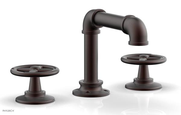 Phylrich - Works II Widespread Faucet Low Spout - Cross Handles
