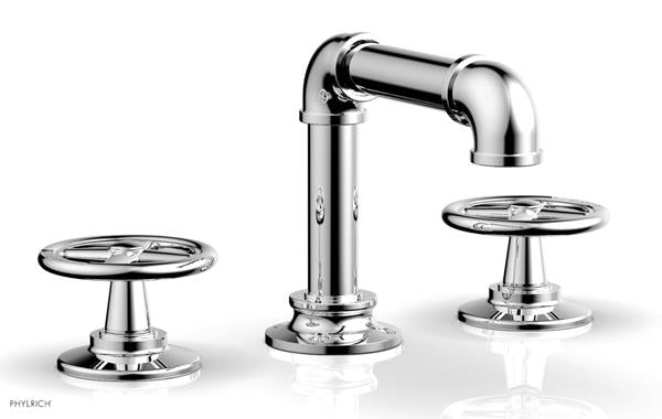 Phylrich - Works II Widespread Faucet Low Spout - Cross Handles