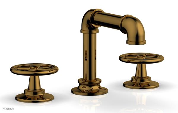 Phylrich - Works II Widespread Faucet Low Spout - Cross Handles