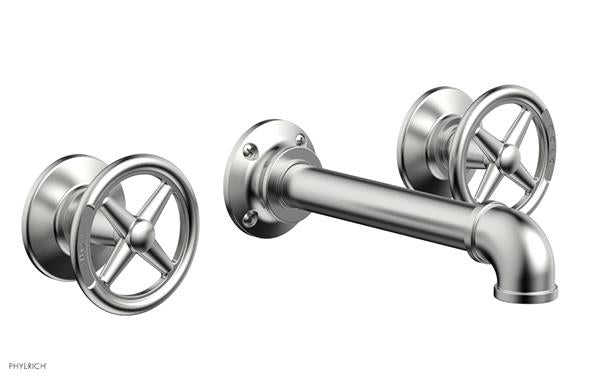 Phylrich - Works II Wall Mounted Lavatory Set - Cross Handles